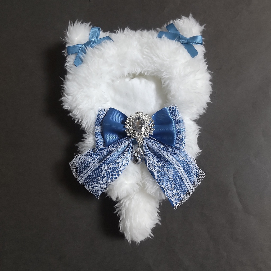 モフ白 ぬい服 着ぐるみ ねこ 10cm ~ 12cm