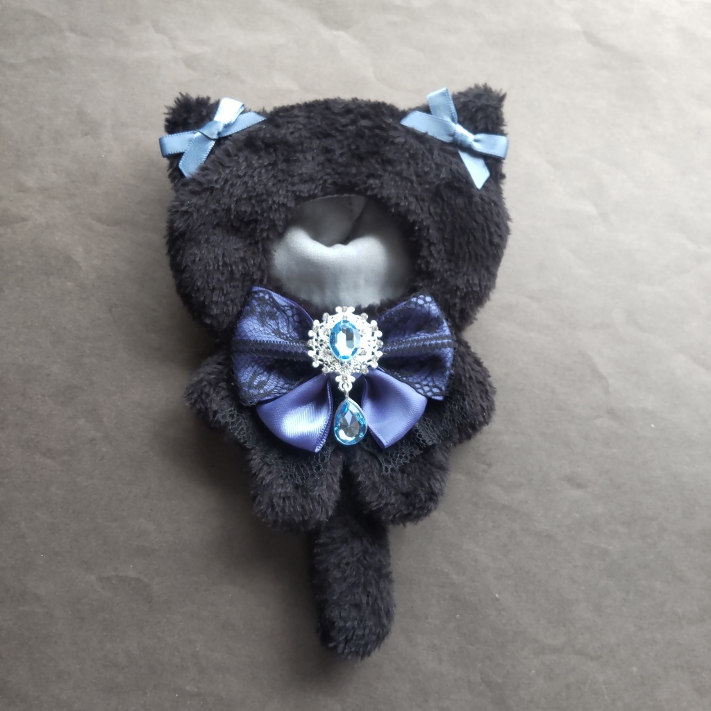 黒ねこ ぬい服 10cm ~ 12cm