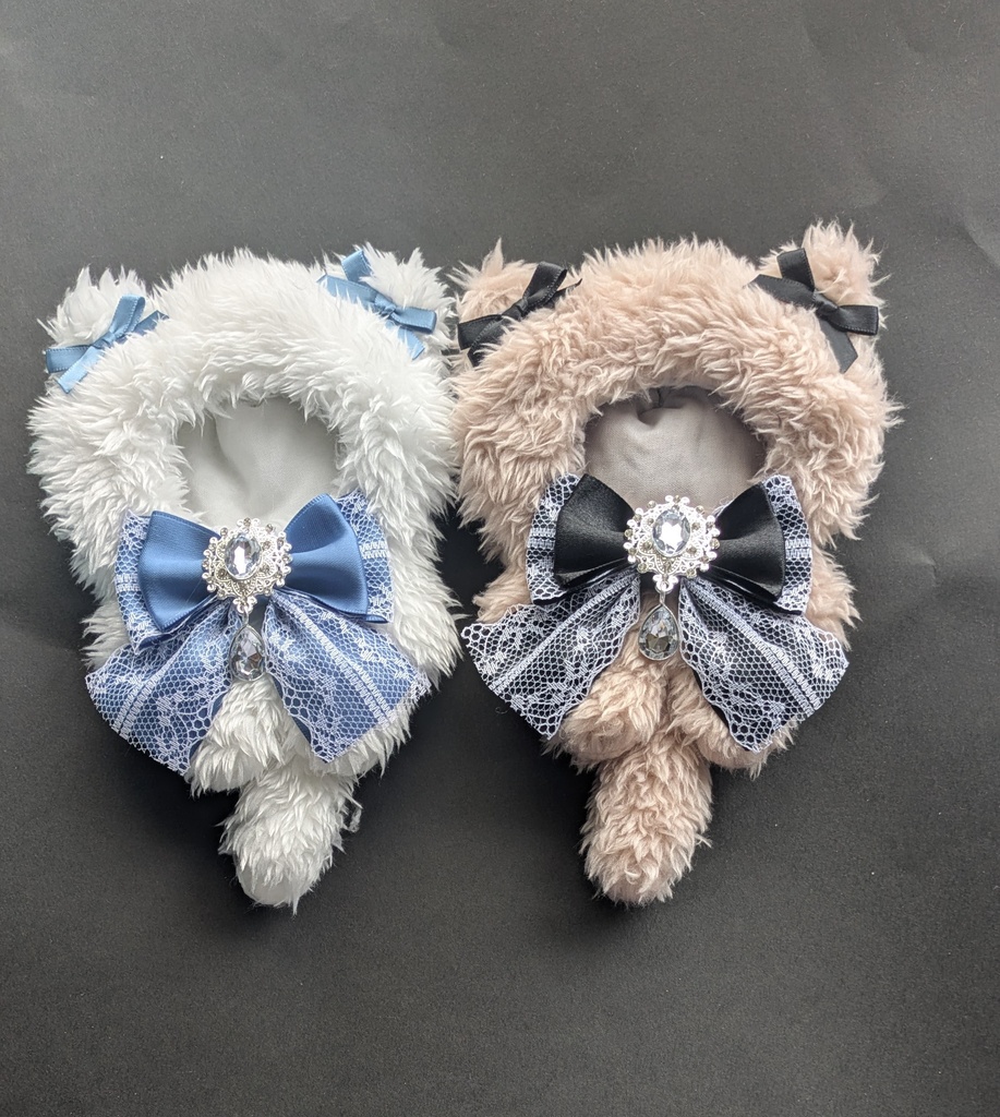 モフ白ねこ モフシェリーピンクねこ ぬい服 着ぐるみ セット