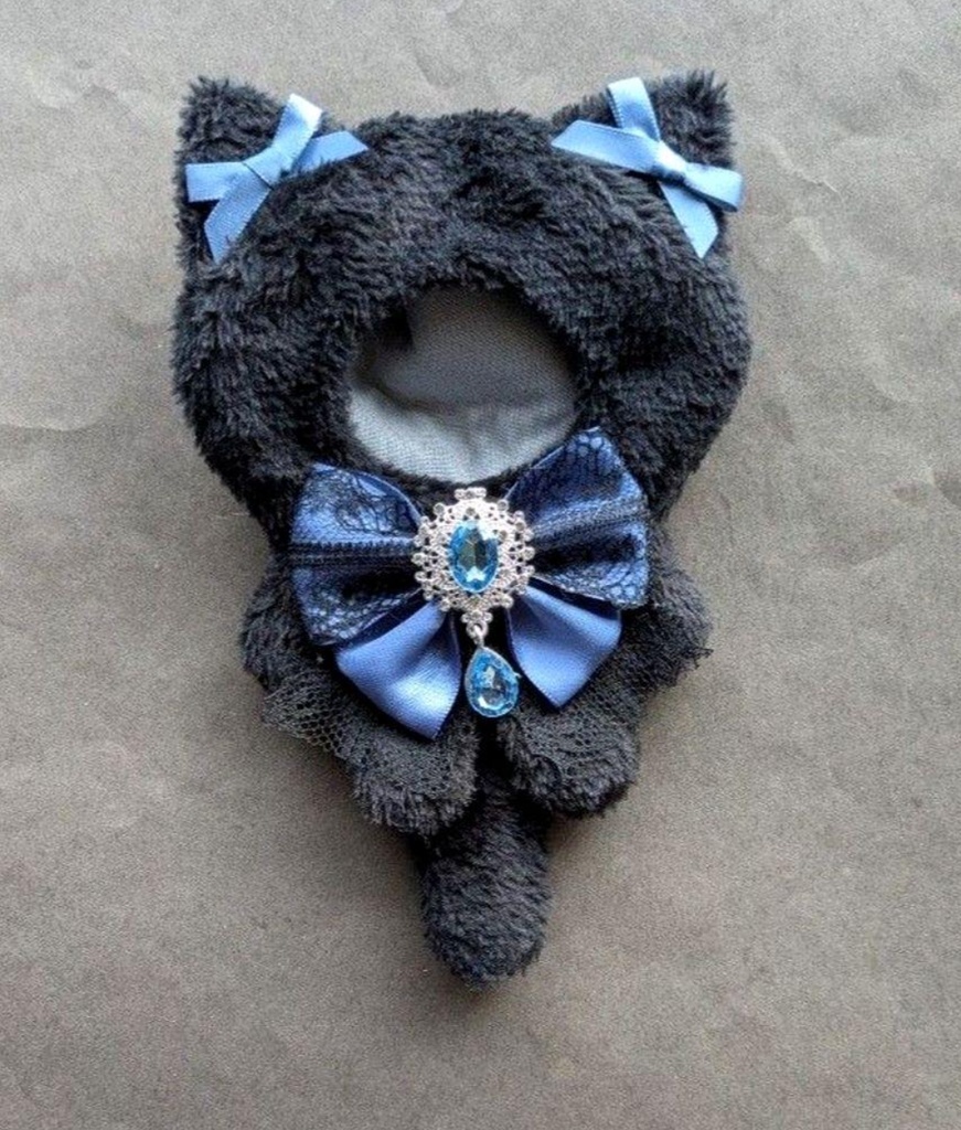 10cm ~ 12cm ぬいサイズ 黒ねこ  ぬい服