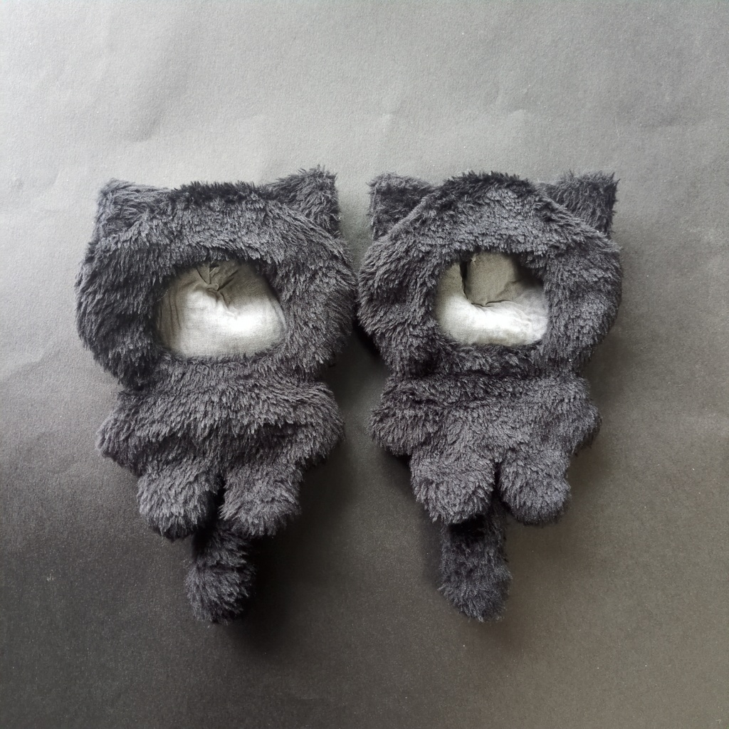 くろねこ ぬい服 着ぐるみ 無装飾 2体セット