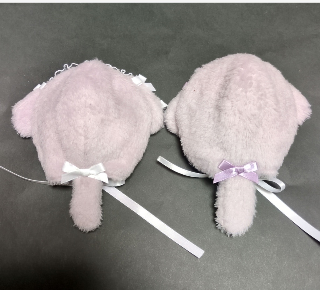 10〜12センチ たれみみ ぬい服 被り物 セット 帽子