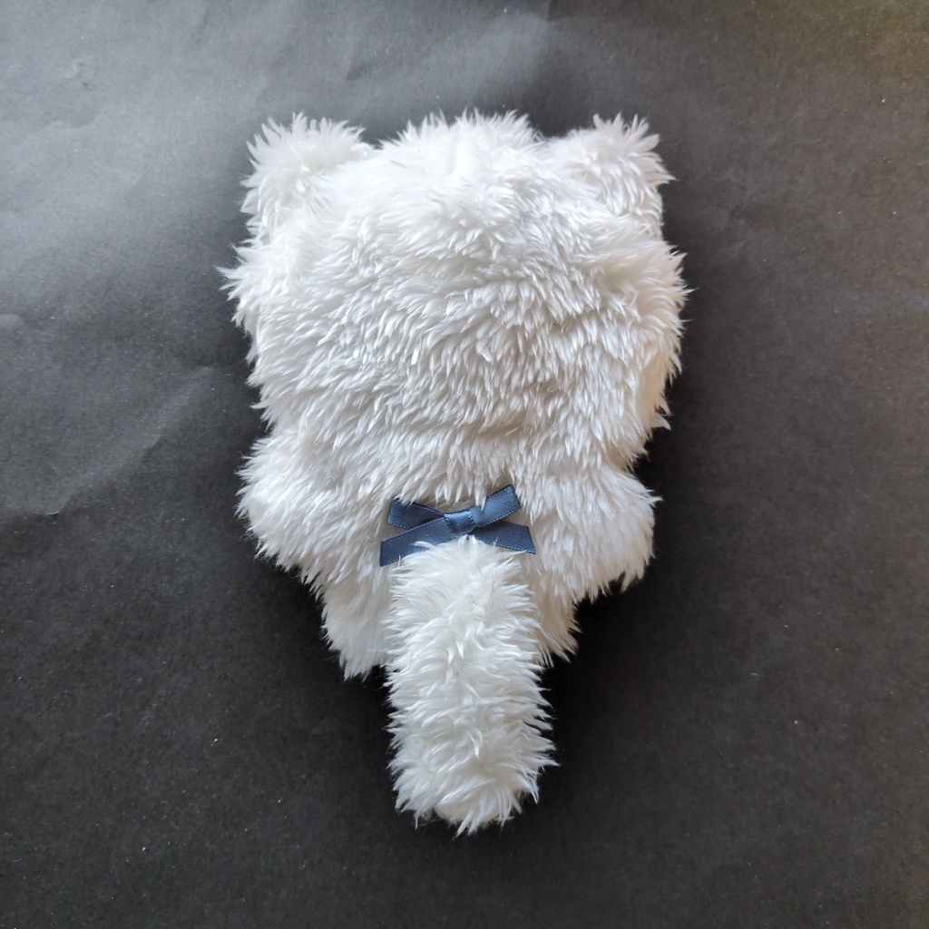 モフ白 ねこ ぬい服 しっぽつき 着ぐるみ