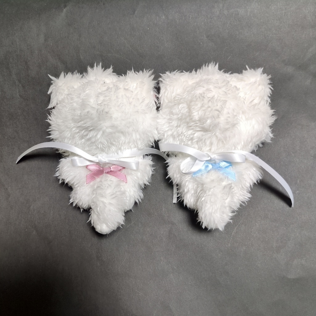 ほわぬい 8cm 着ぐるみ ねこ セット スタイ