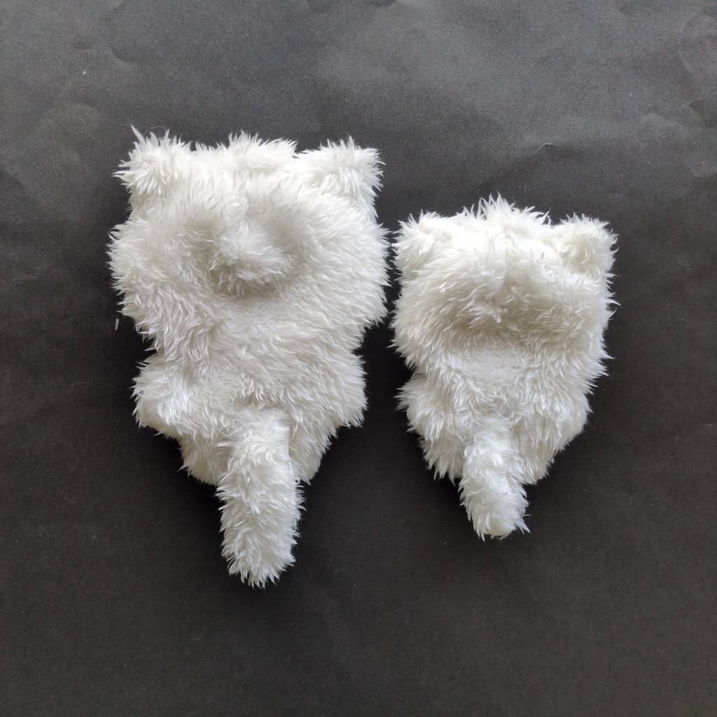 ぬい服 ほわぬい ねこ耳 着ぐるみ セット 白