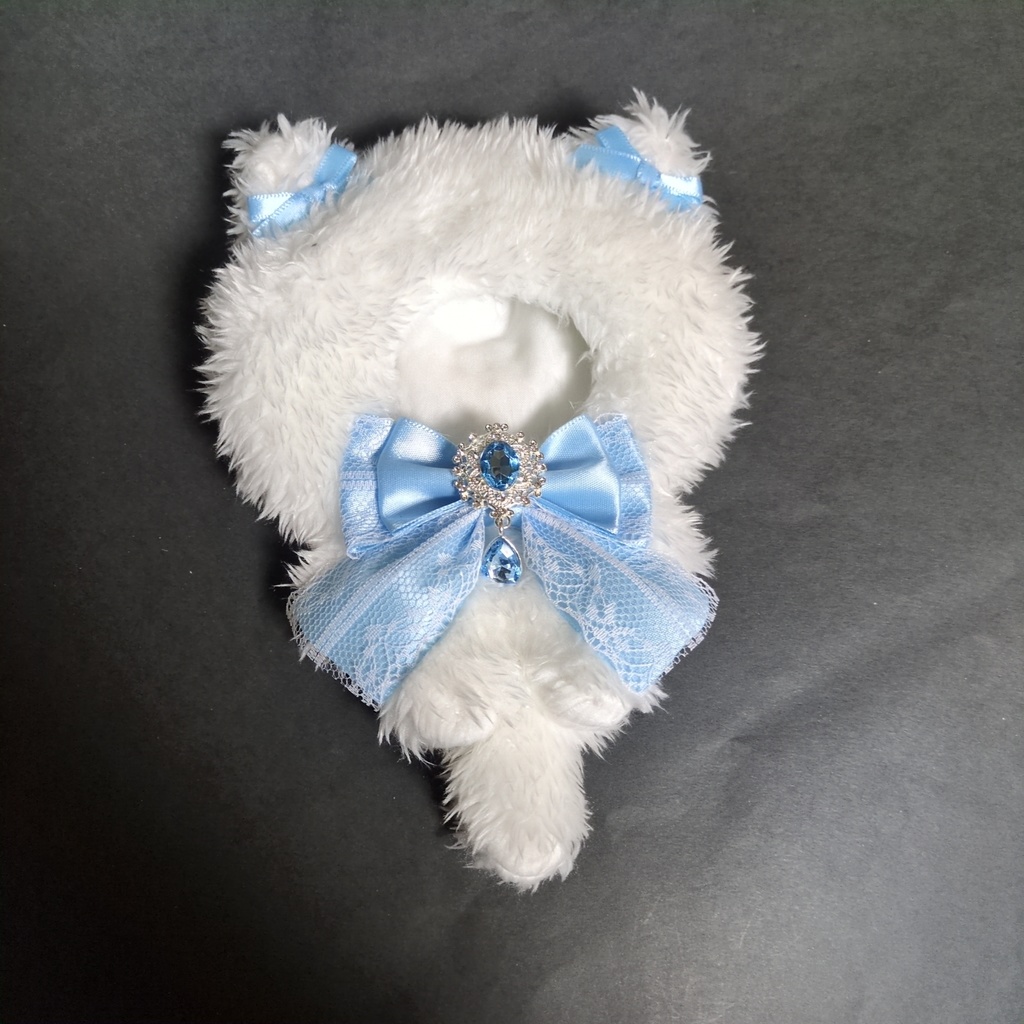 ちびぐるみ ぬい服 着ぐるみ ねこ ホワイト