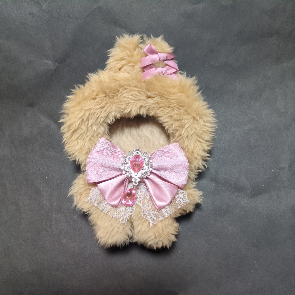 モフブラウン　うさぎ　ぬい服　着ぐるみ　ピンク