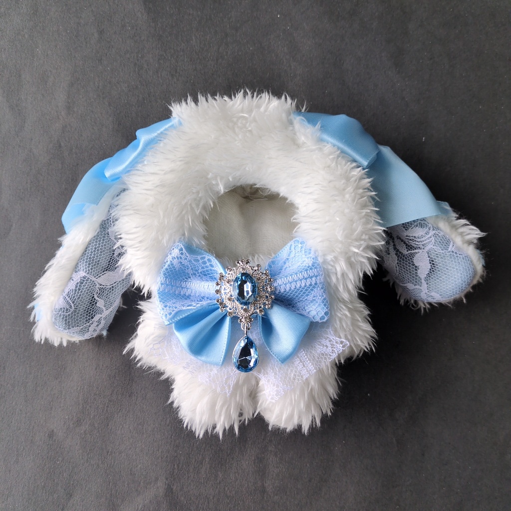 モフ白　たれみみうさぎ　水色　ロリータ フレンチ　量産　ぬい服　着ぐるみ