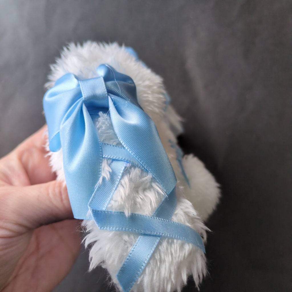 モフ白 たれみみうさぎ 水色 ロリータ フレンチ 量産 ぬい服 着ぐるみ