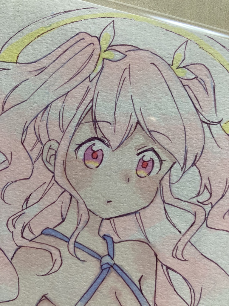 ドローイング(手描き原画)003番「風を含み」