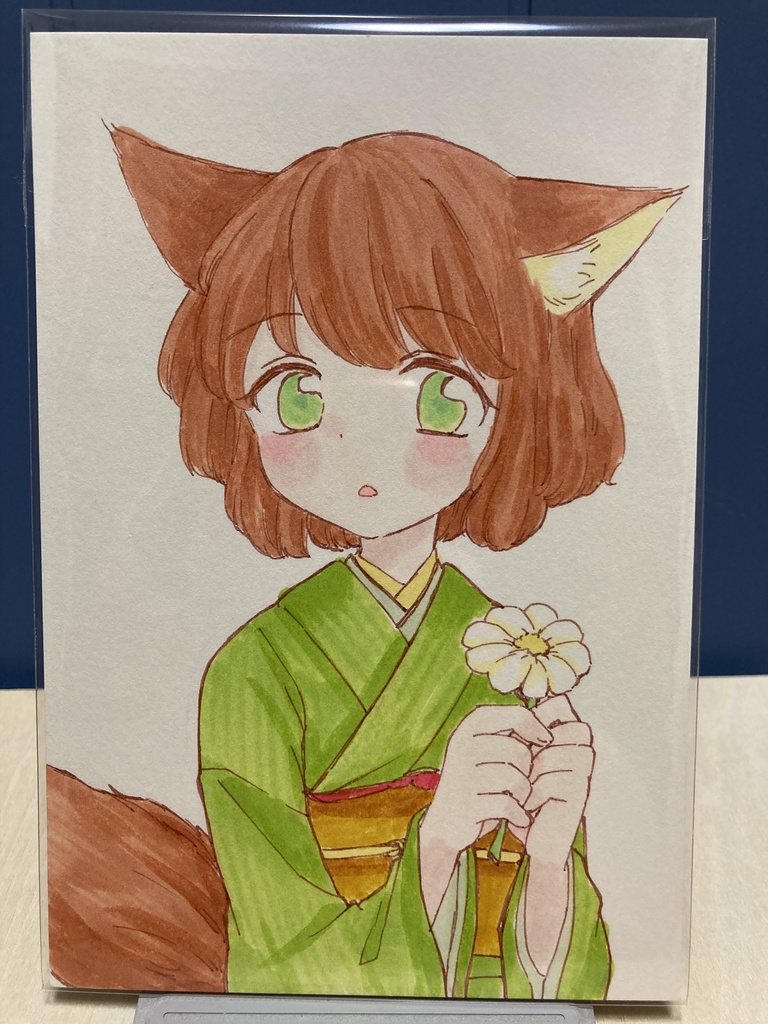 ドローイング(手描き原画)004番「ちいさな気持ち」
