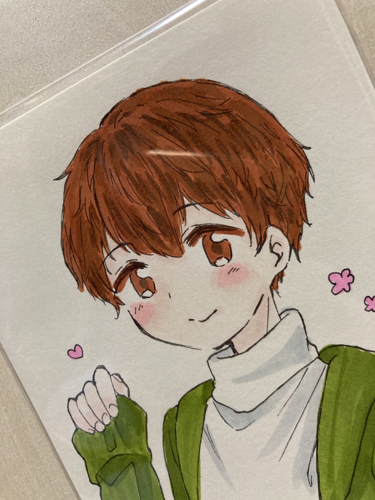 ドローイング(手描き原画)005番「あいさつ」