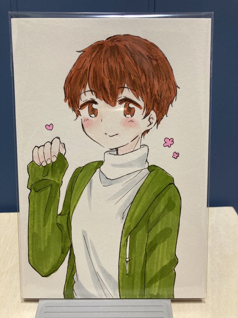 ドローイング(手描き原画)005番「あいさつ」