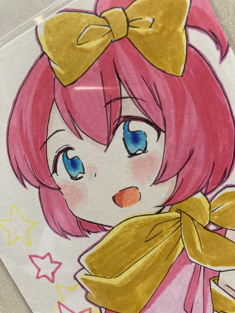 ドローイング(手描き原画)006番「ビビッドニンジャ」