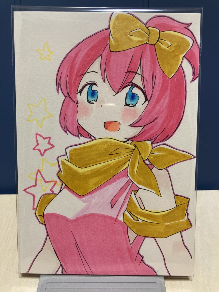 ドローイング（手描き原画）006番「ビビッドニンジャ」