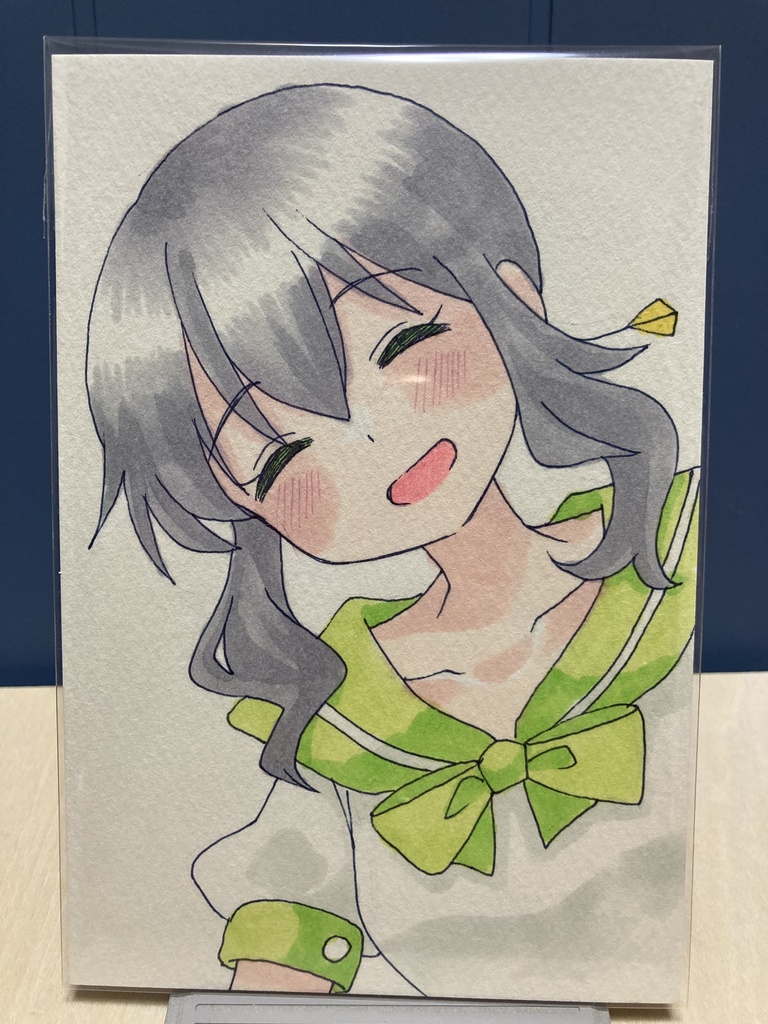 ドローイング（手描き原画）012番「夏の風」