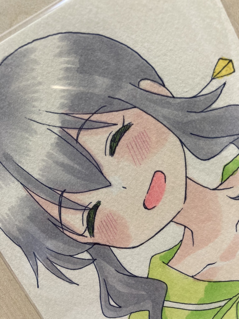 ドローイング(手描き原画)012番「夏の風」