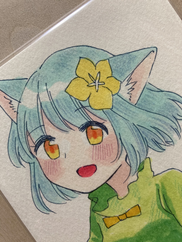 ドローイング(手描き原画)018番「陽光」