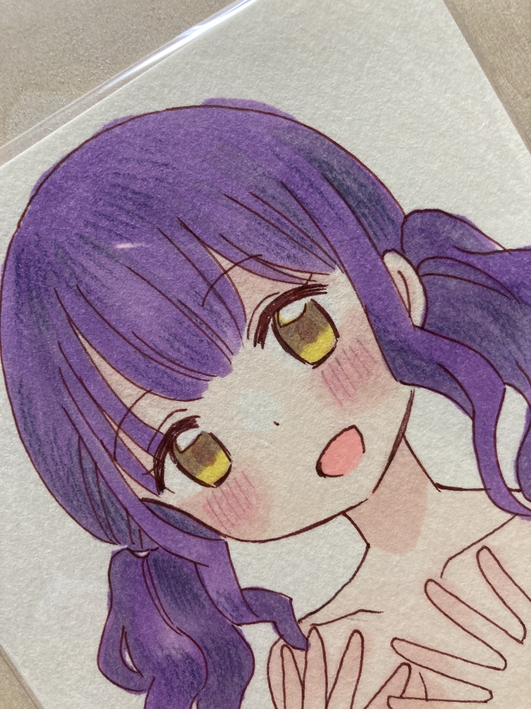 ドローイング(手描き原画)019番「ふわふわ」