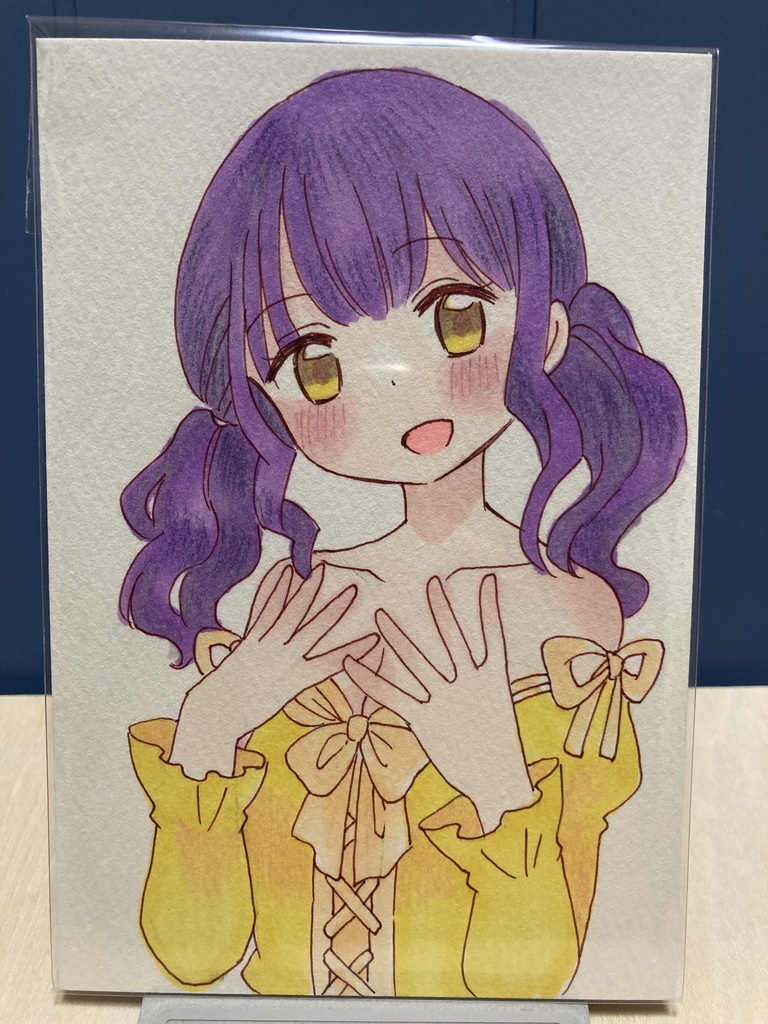ドローイング（手描き原画）019番「ふわふわ」