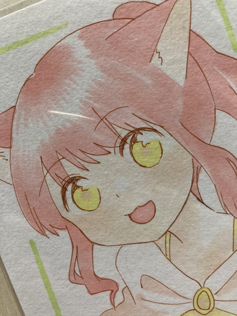 ドローイング(手描き原画)021番「ねえねえ」