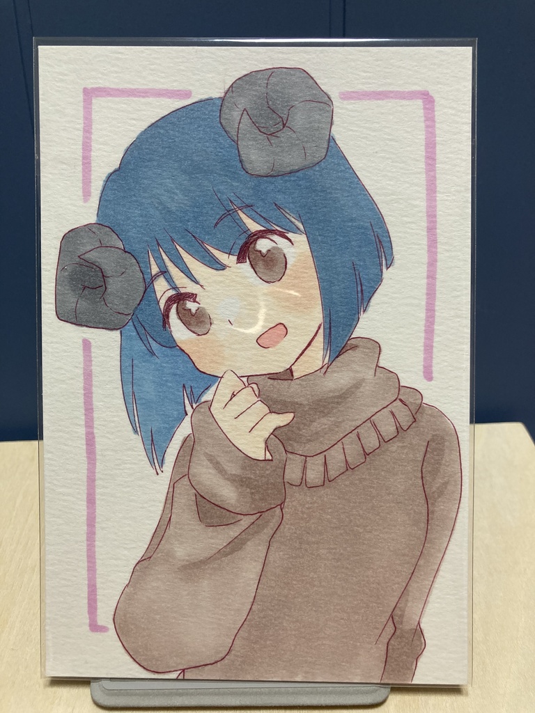 ドローイング（手描き原画）022番「あったかい日」