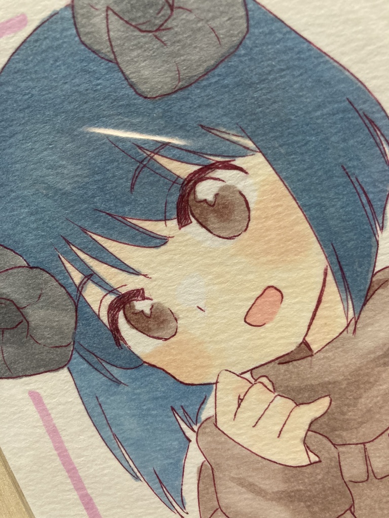 ドローイング(手描き原画)022番「あったかい日」