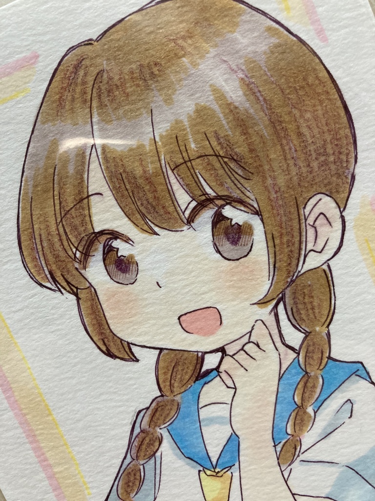 ドローイング(手描き原画)025番「いつでも傍に」