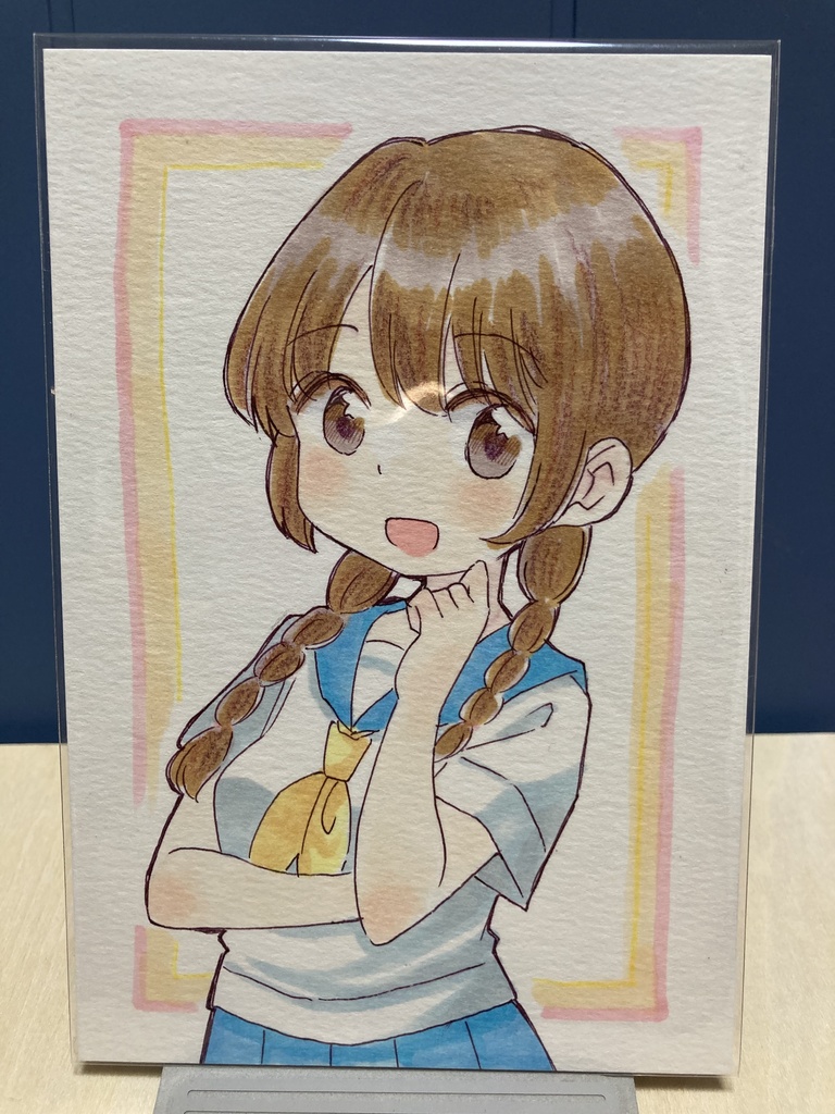 ドローイング（手描き原画）025番「いつでも傍に」