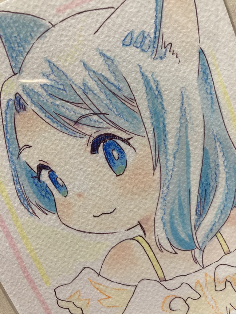 ドローイング(手描き原画)029番「ちいさな天使」