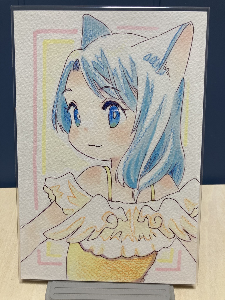 ドローイング（手描き原画）029番「ちいさな天使」