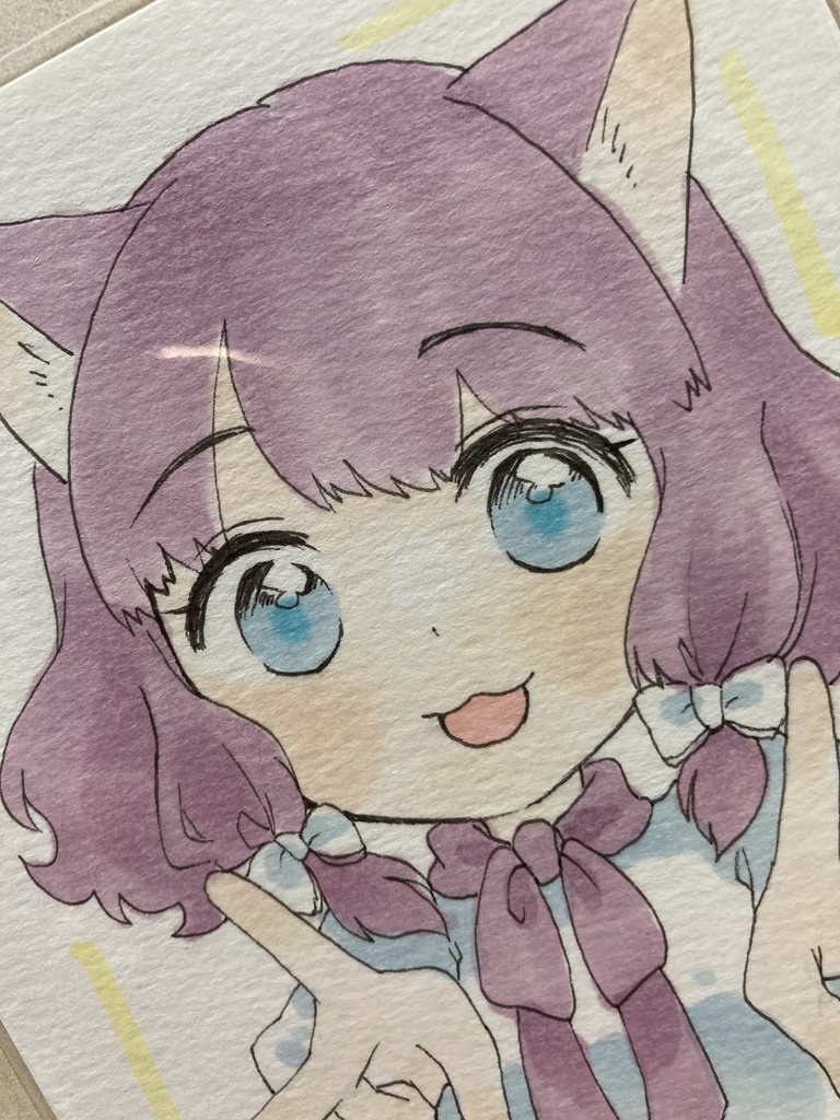 ドローイング(手描き原画)030番「ピース&ピース」