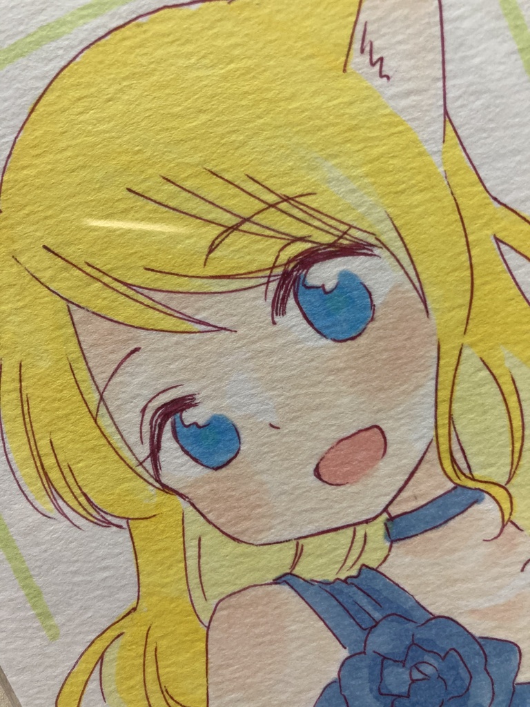 ドローイング(手描き原画)037番「華やかに」