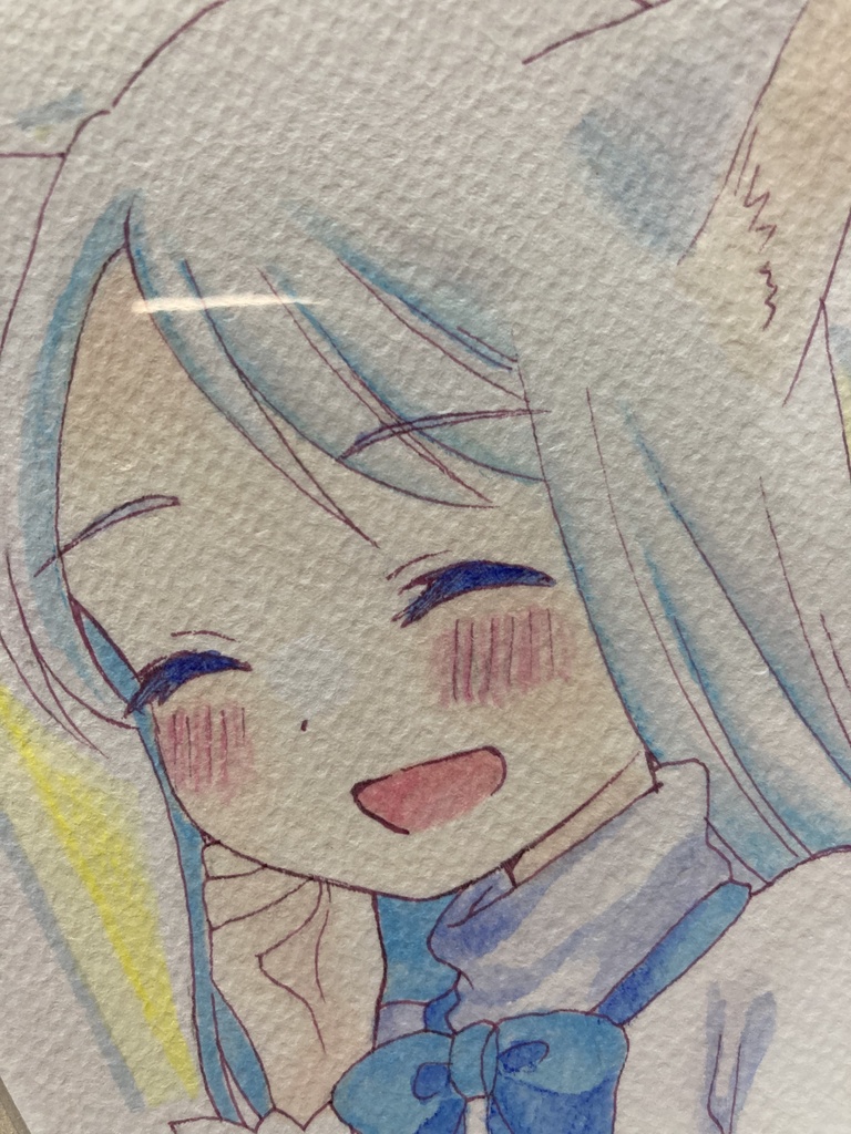 ドローイング(手描き原画)041番「楽しくて」