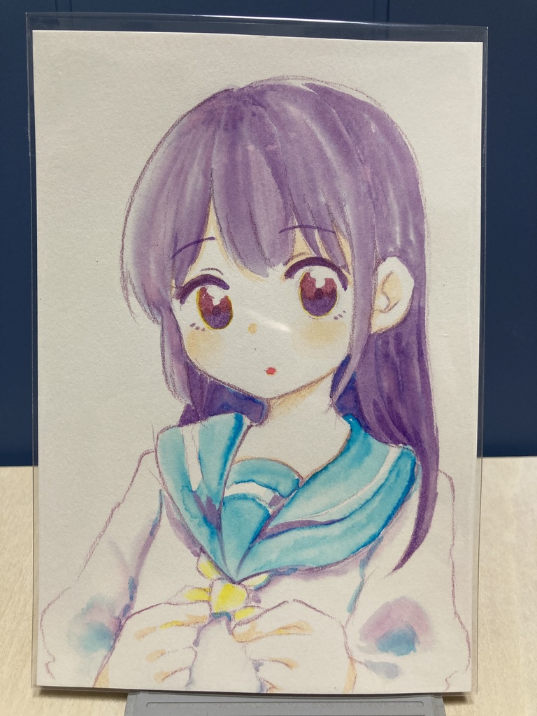 ドローイング（手描き原画）043番「朝の支度」