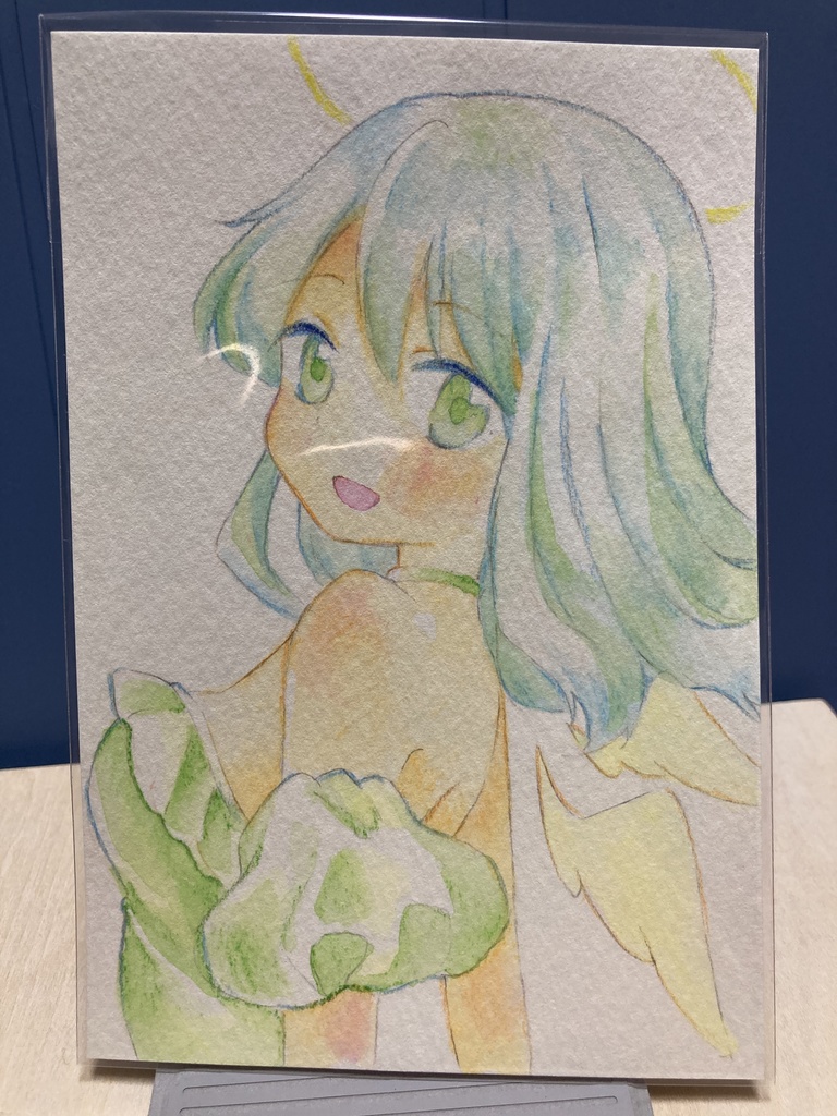 ドローイング（手描き原画）044番「大丈夫だよ」