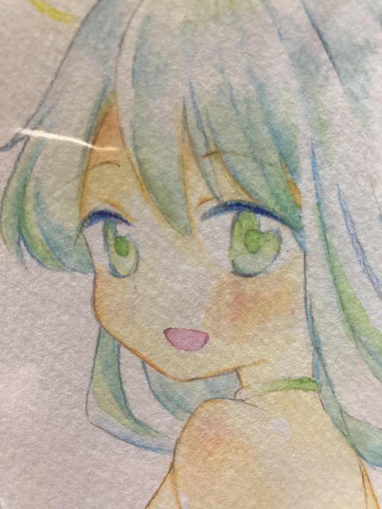 ドローイング(手描き原画)044番「大丈夫だよ」