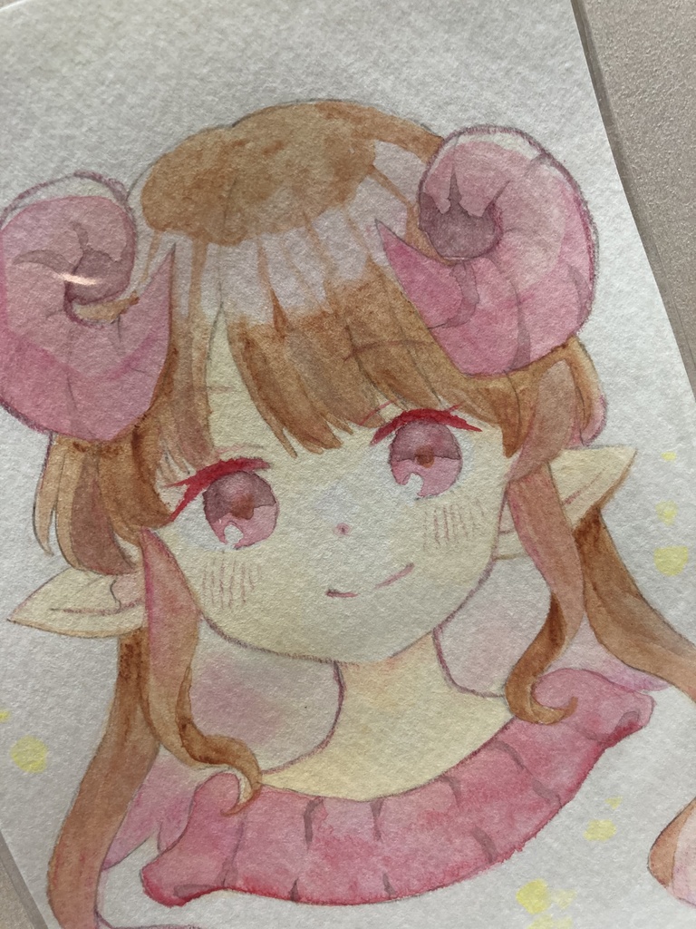 ドローイング(手描き原画)047番「さくら色」