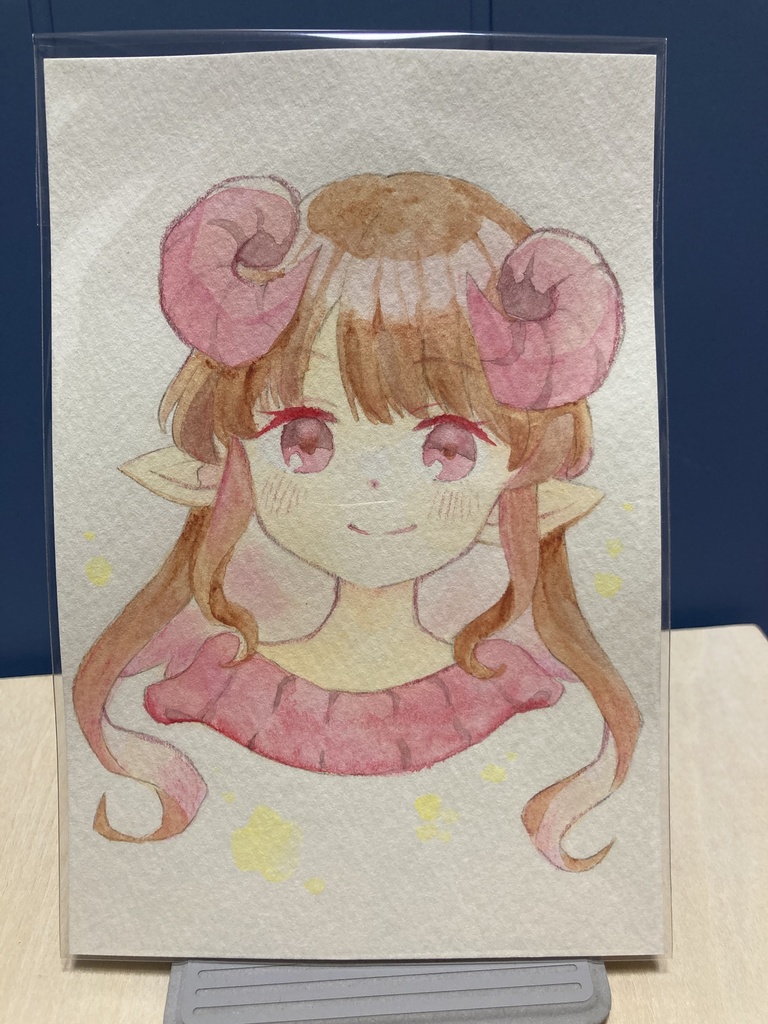 ドローイング（手描き原画）047番「さくら色」
