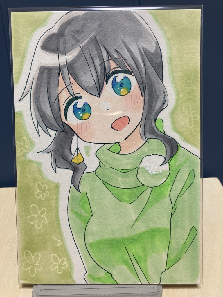 ドローイング（手描き原画）052番「ご機嫌いかが」