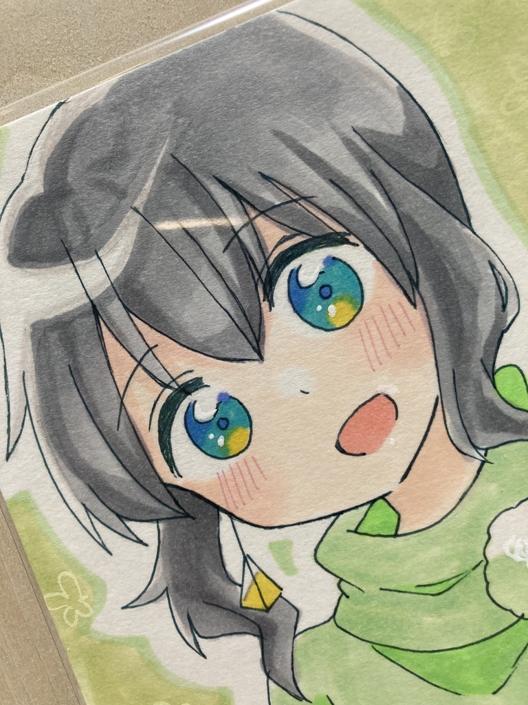 ドローイング(手描き原画)052番「ご機嫌いかが」