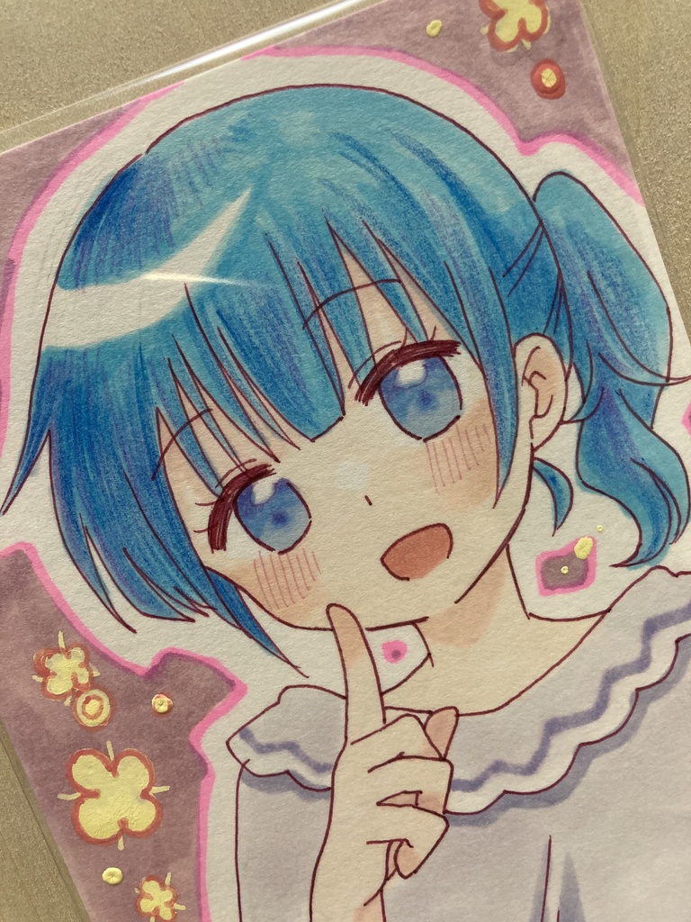 ドローイング(手描き原画)053番「秘密のかおり」