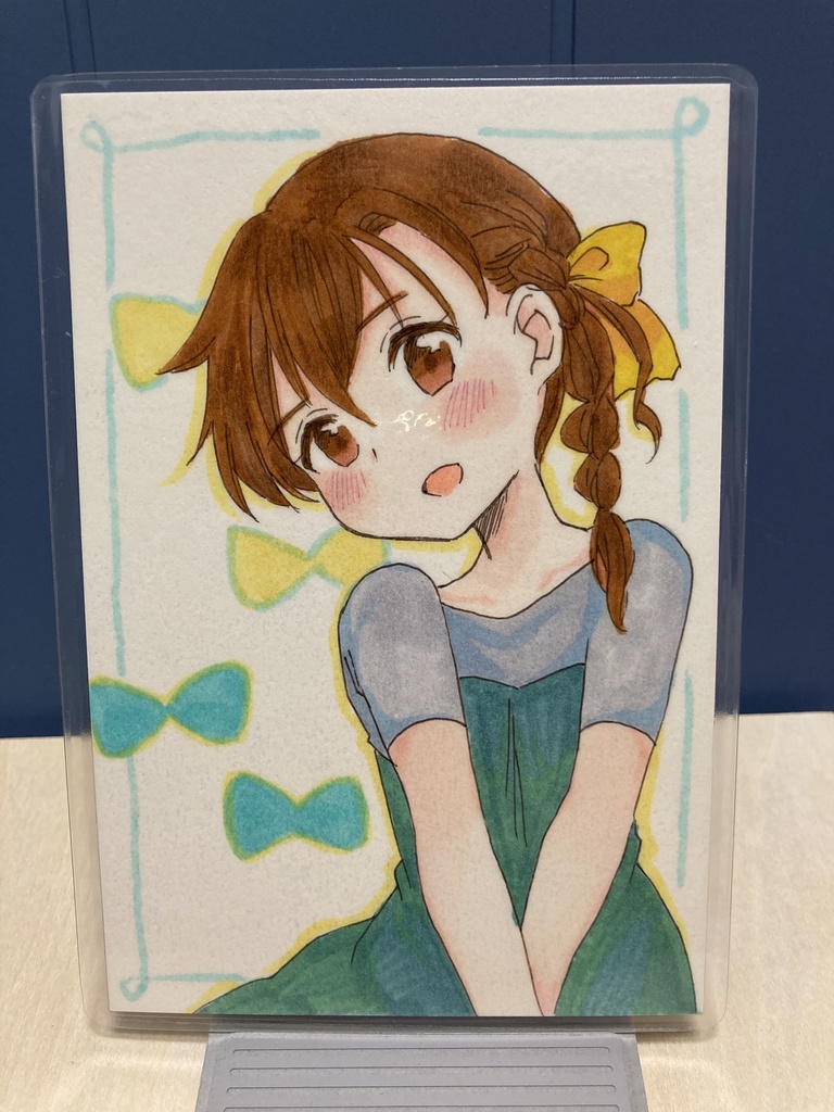 ドローイング（手描き原画）057番「リボンスタイル」