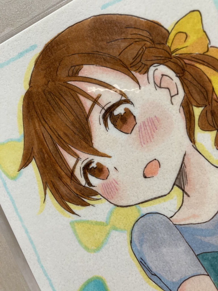 ドローイング(手描き原画)057番「リボンスタイル」