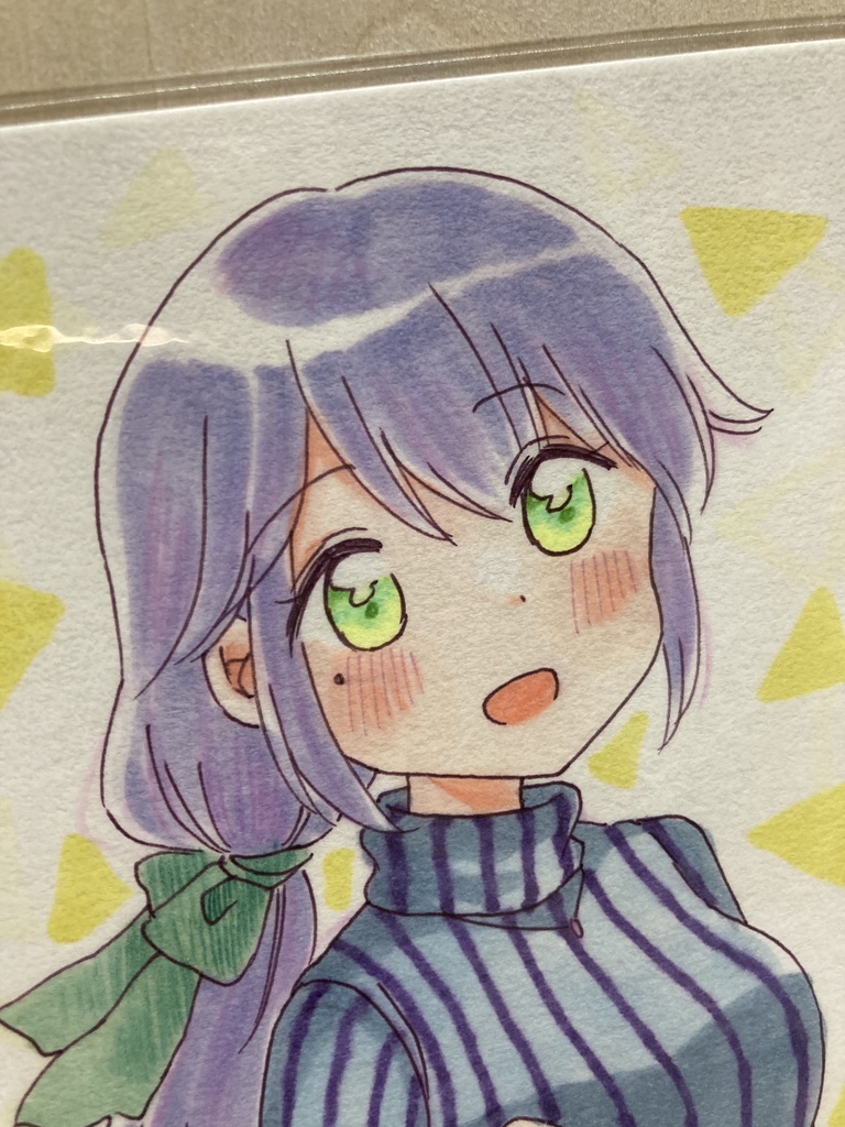 ドローイング(手描き原画)059番「隣のお姉さん」