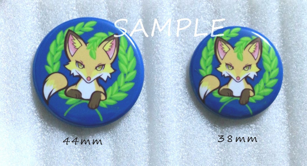 こゃっこ缶バッジ(B) - 38mm/44mm