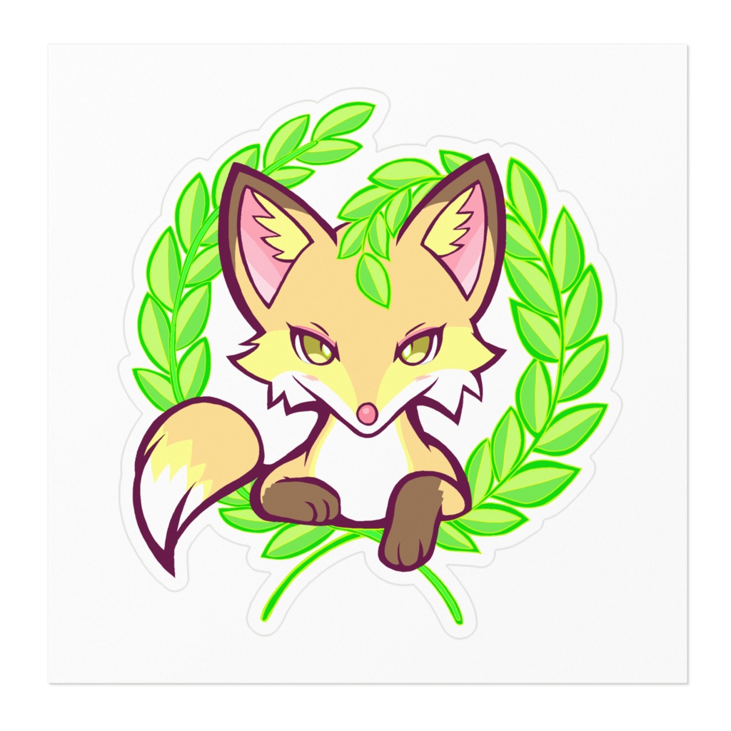 オリジナルステッカー(こゃっこ・100×100(mm) バリエーション4種)