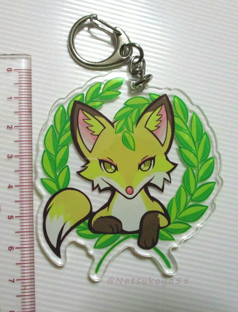 アクリルキーホルダー - 70 x 70 (mm) (オリジナル・こゃっこ)