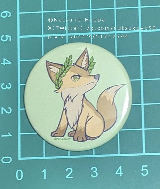 オリジナル缶バッジ(バリュー) - 44mm(こゃっこ・Rokko)