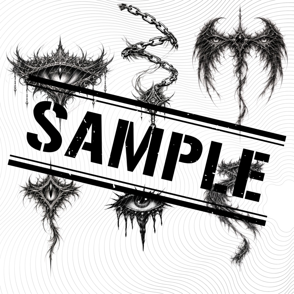 観測者 タトゥー風デカール